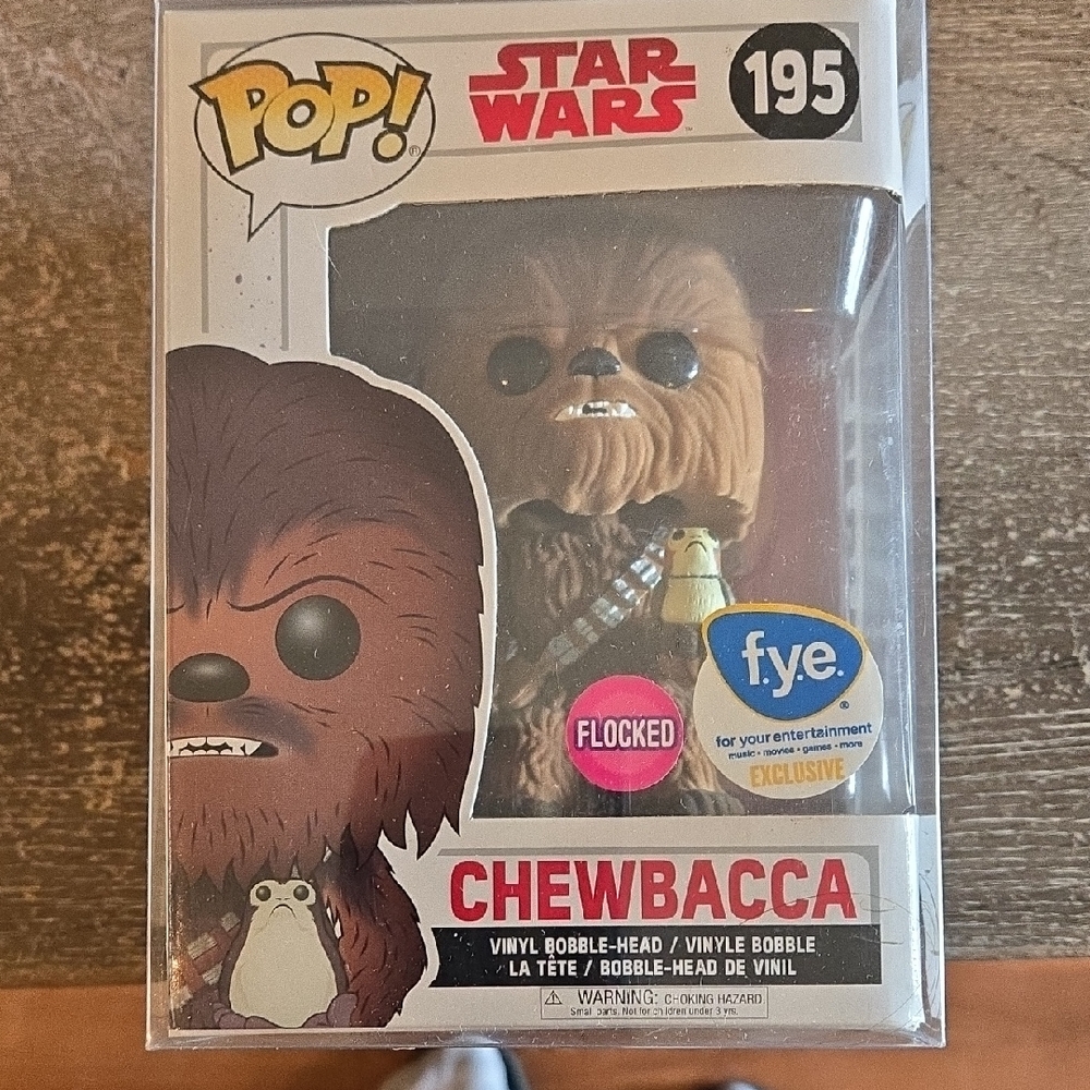 Funko Pop! Star Wars Chewbacca Flocked Figure - Brown and Black